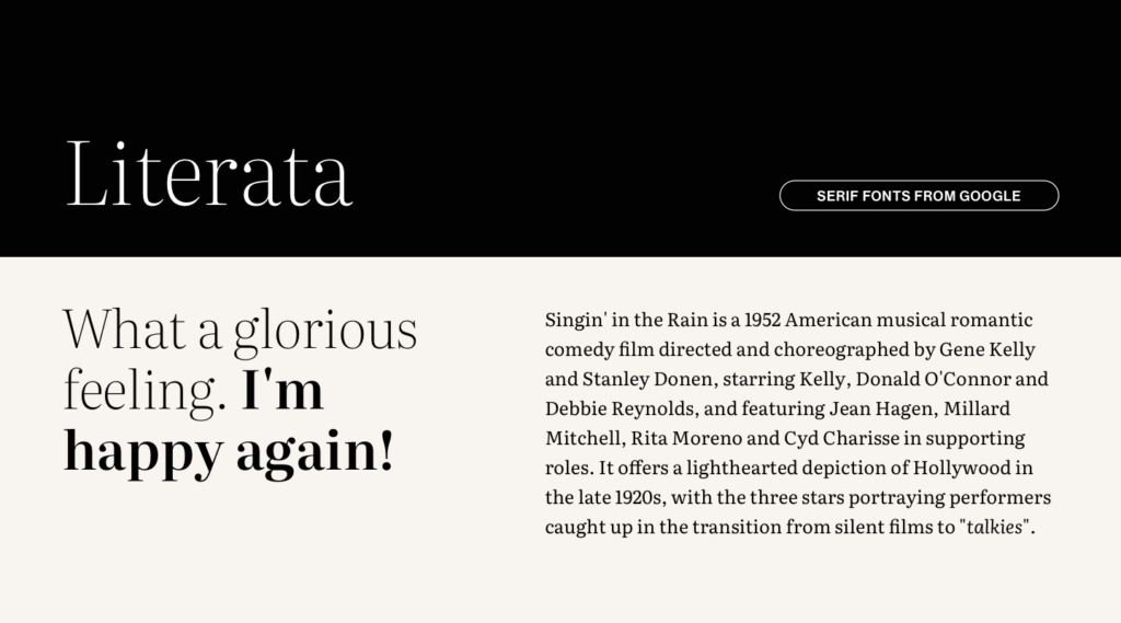 Literata from Google Fonts